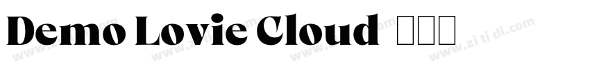 Demo Lovie Cloud字体转换